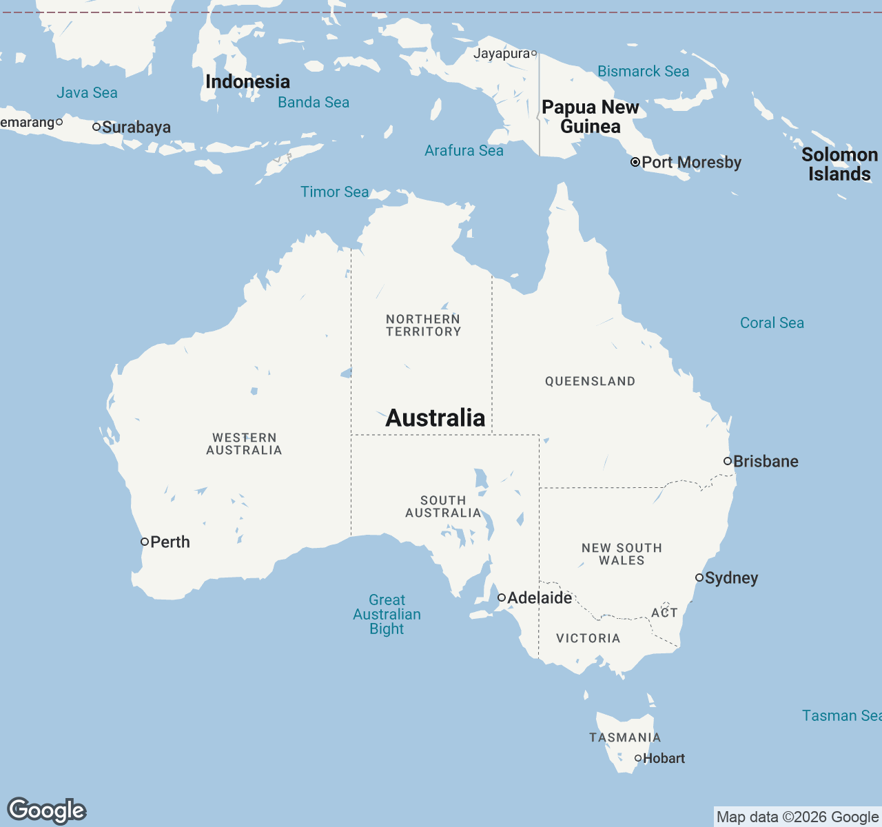 Map of Australia